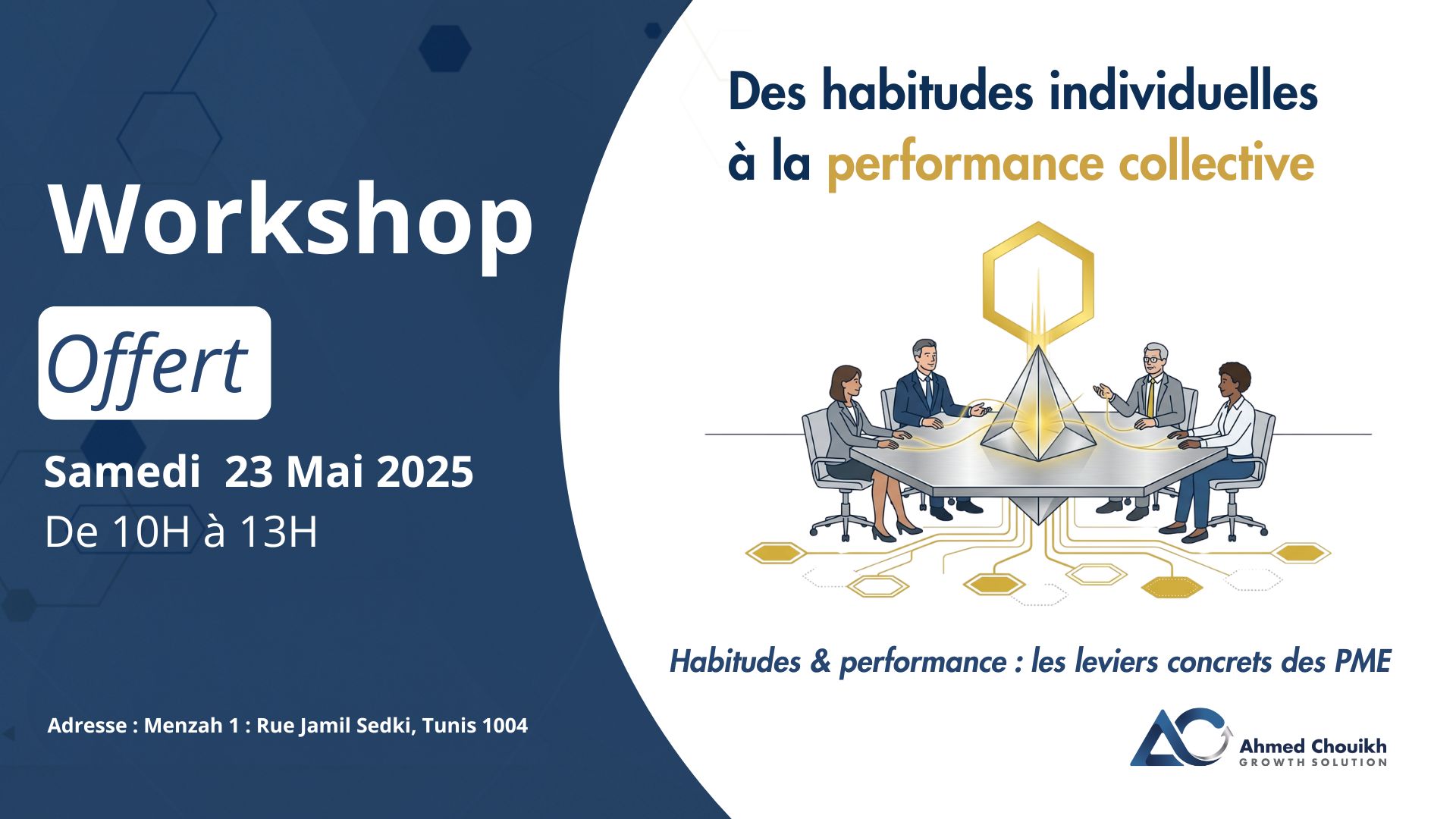 WORKSHOP Offert : Des habitudes individuelles à la performance collective